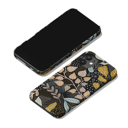 Black Floral iPhone Case