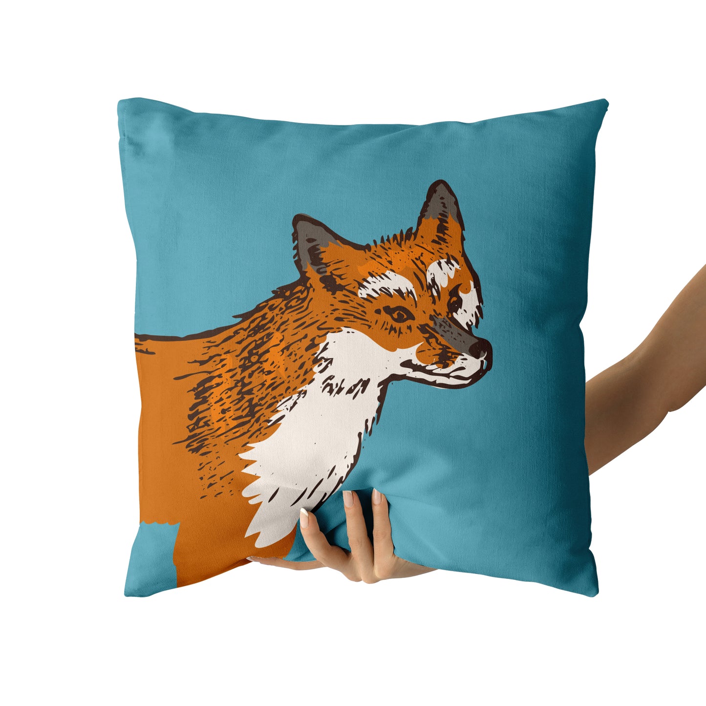 Pillow with Kitsune Fox