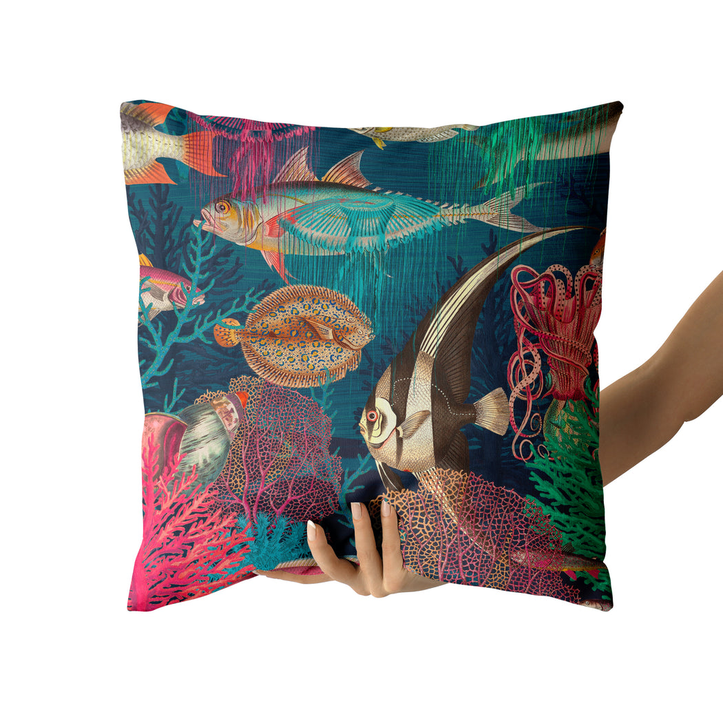 Pillow with Aquarium Barcelona