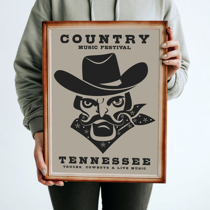 Tennessee Country Music Festival Poster