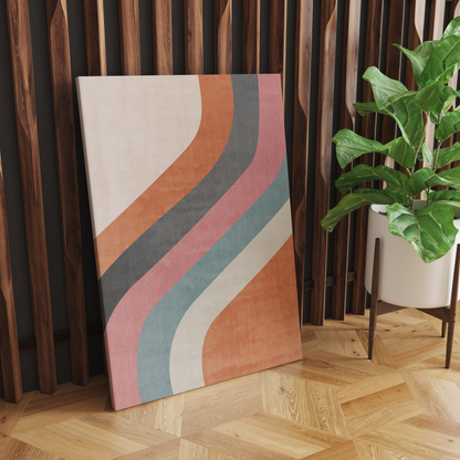 Geometric Mid Century Modern Canvas Print