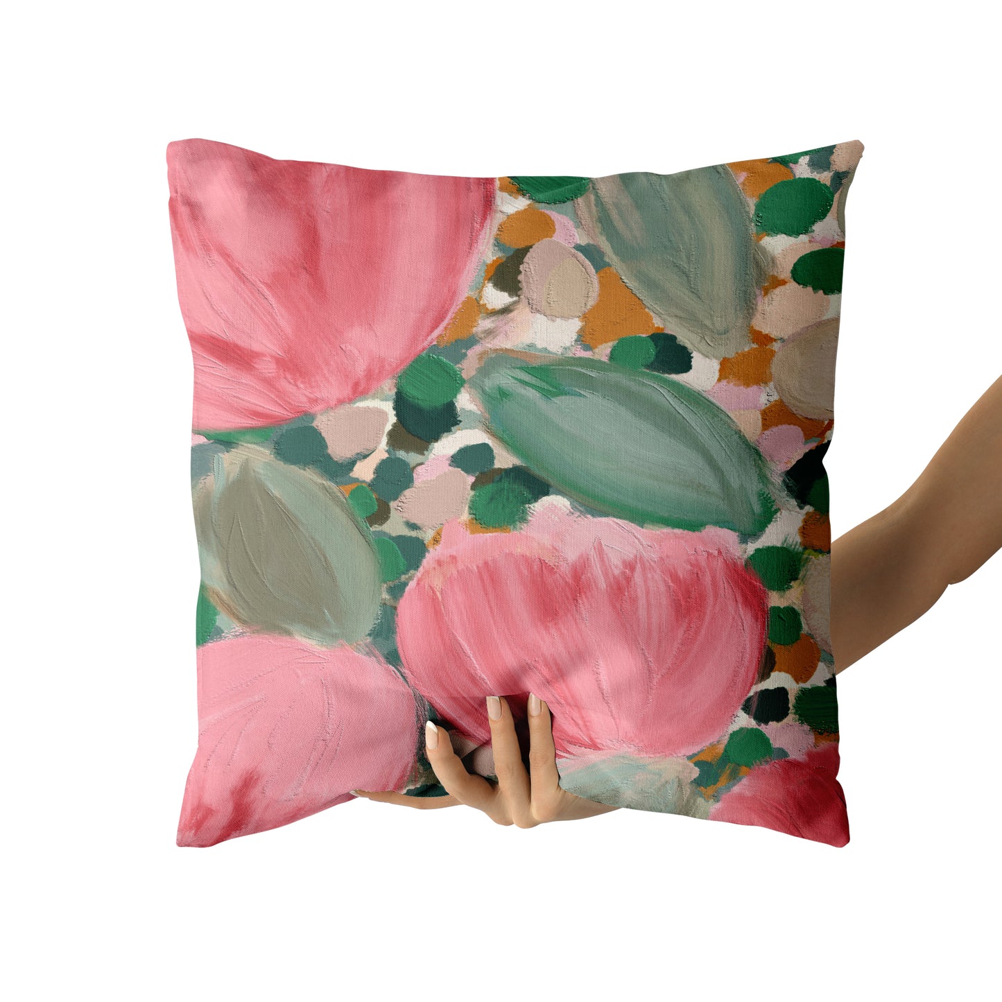Painted Le Jardin Artistic Throw Pillow