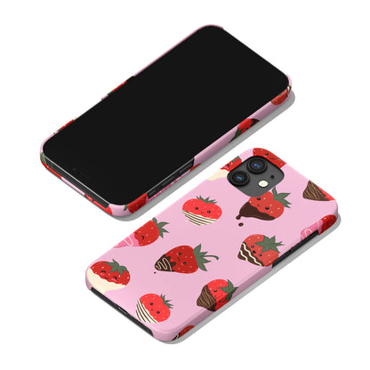 Yummy Strawberry Pink iPhone Case