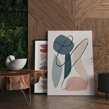 Painted Modern Abstract Wall Art Canvas Print