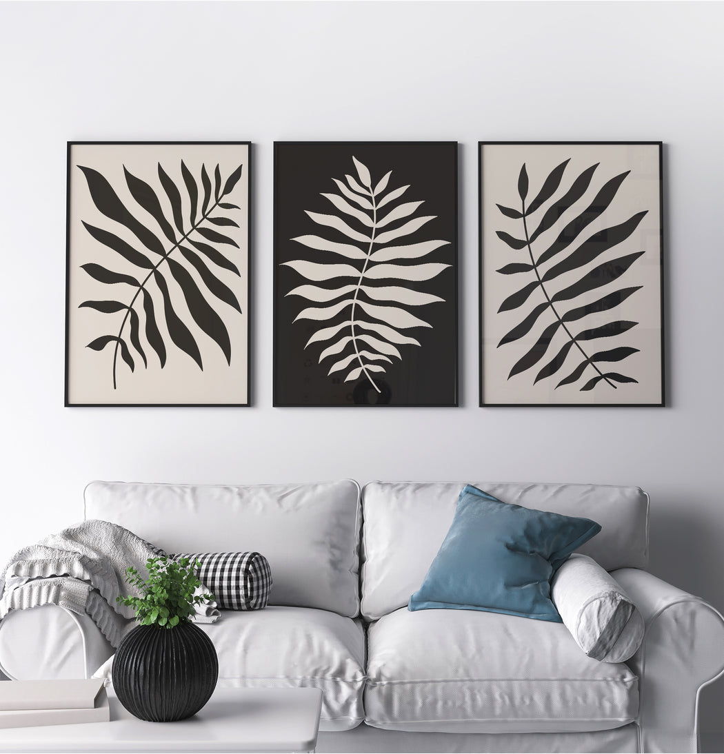 Set of 3 Rustic Leaves Prints — HypeSheriff US