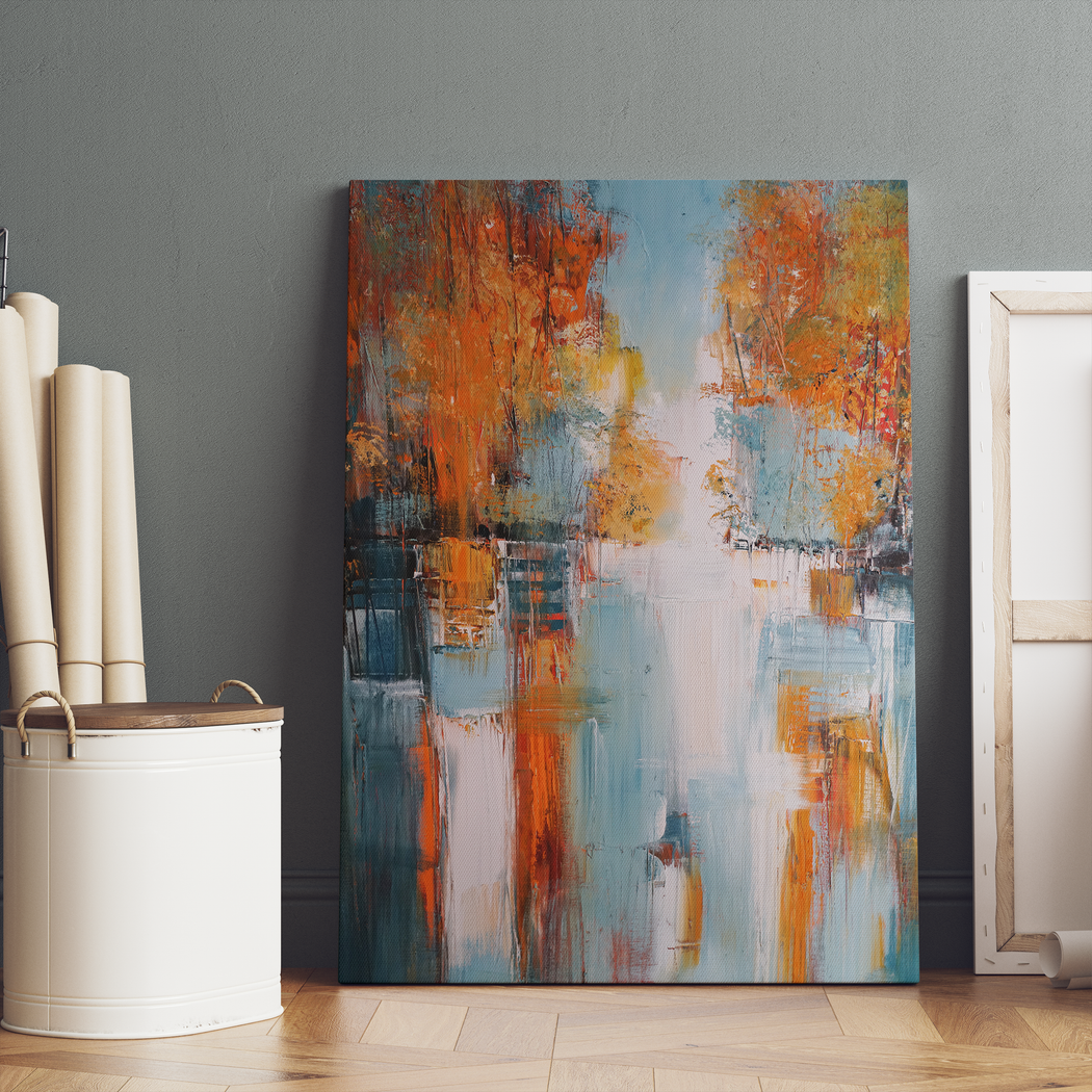 Abstract Painting Landscape Canvas Print