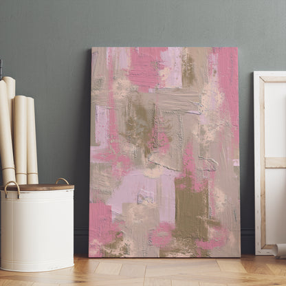 Beige Pink Modern Canvas Painting