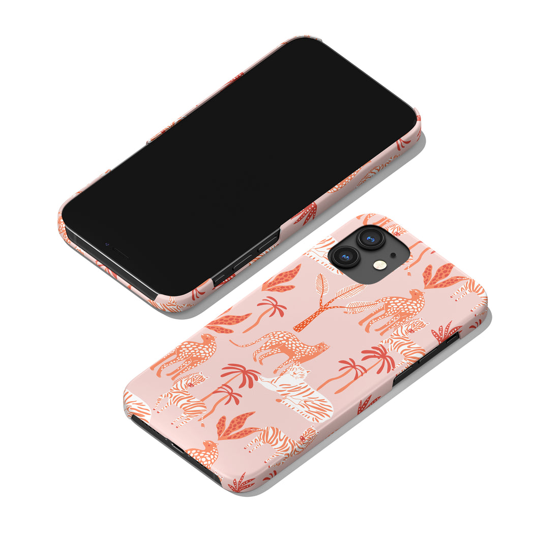 Exotic Pink Cheetahs Pattern iPhone Case
