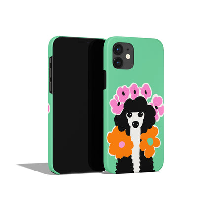 Frida Khalo Dog with Flowers iPhone Case