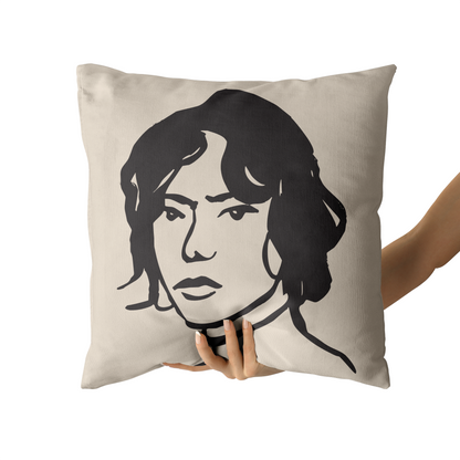 Portrait of a Girl Throw Pillow