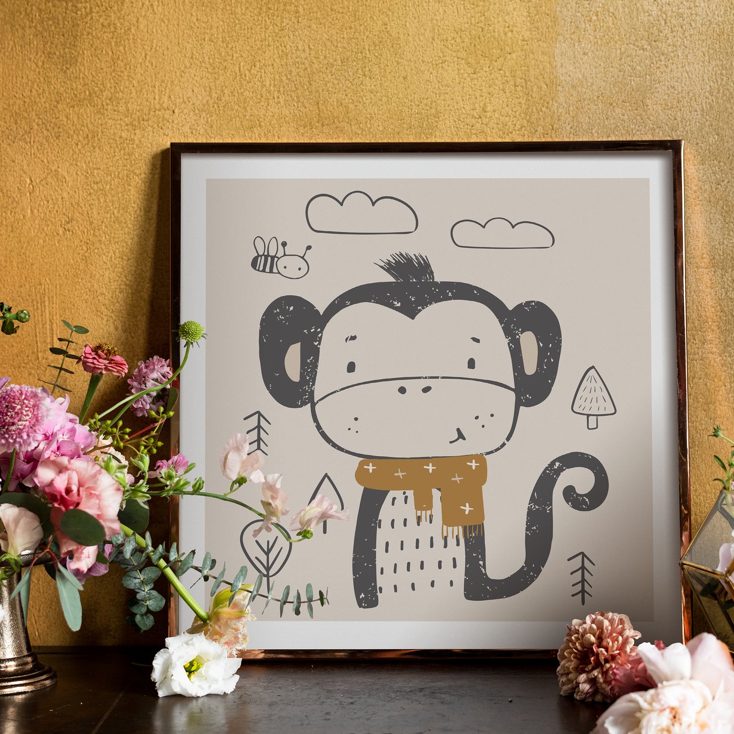 Little Monkey Print