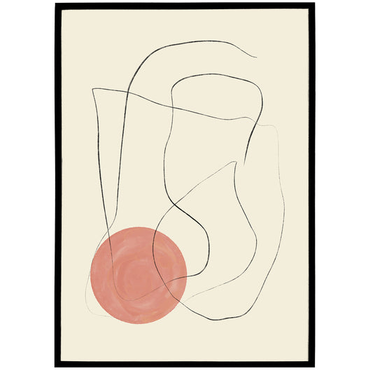 Scandinavian Abstract Paint Poster