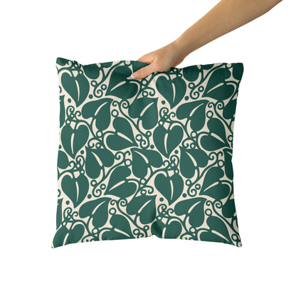 Green Botanical Pillow