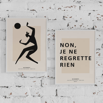 Set of 2 Edith Piaf Inspired Prints