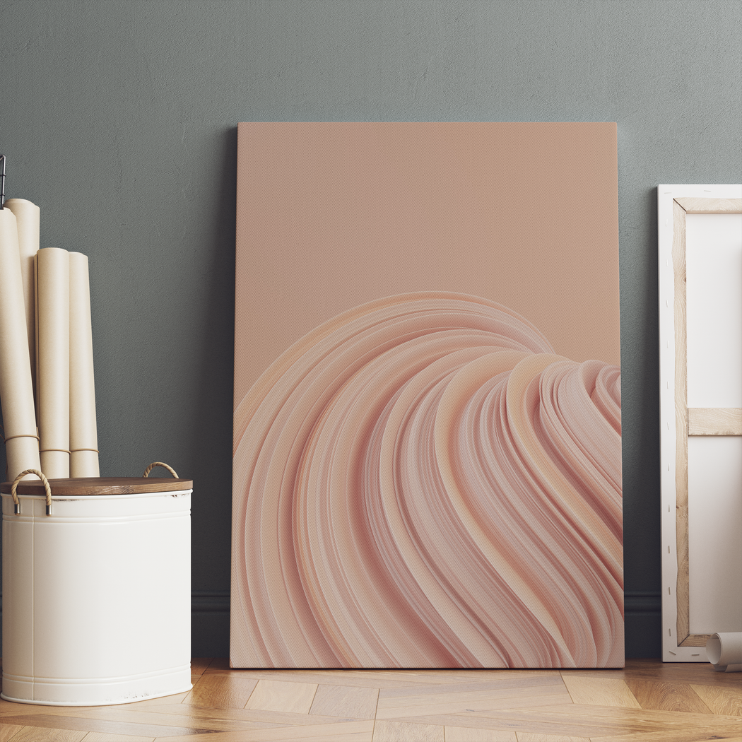 Beige Modern Abstract Photography Canvas Print