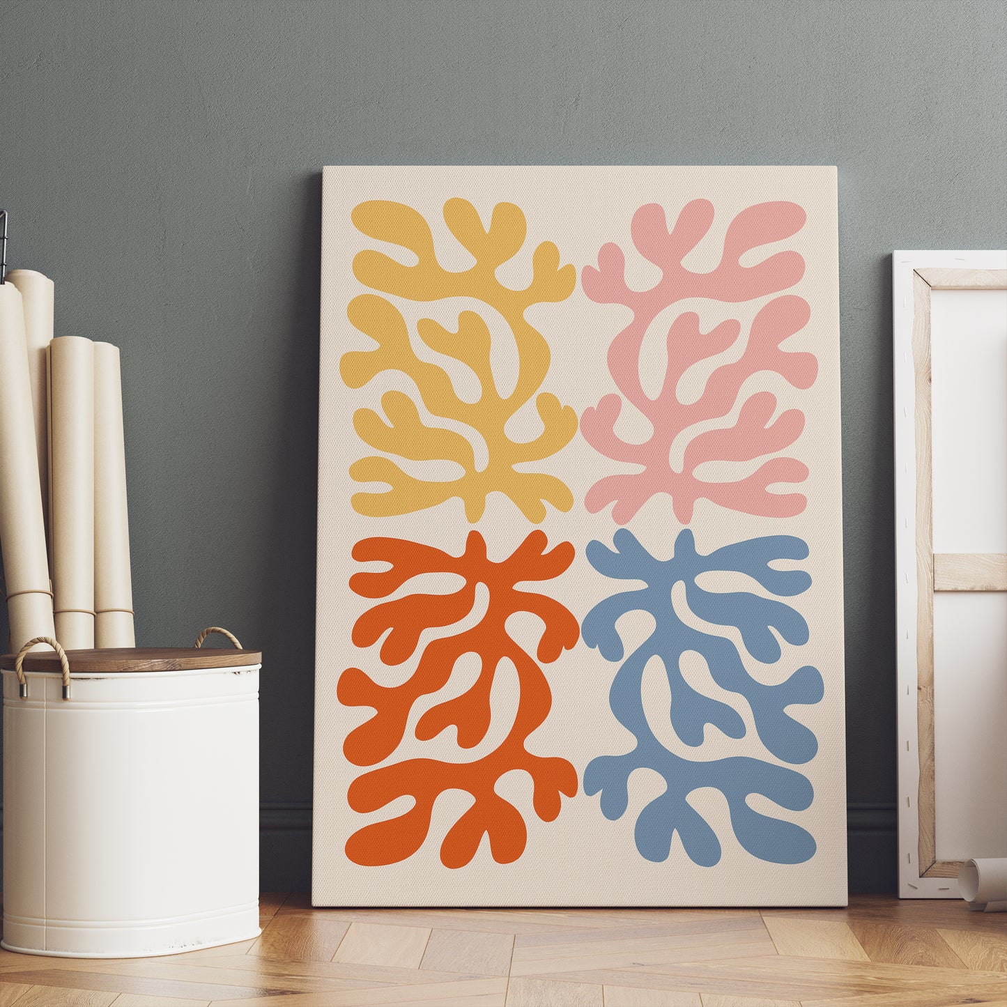 Colorful Leaves Canvas Painting