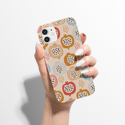 Beige Vintage Fruit iPhone Case