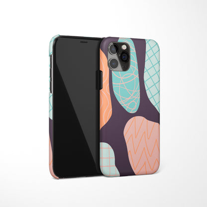 Purple Drawing iPhone Case