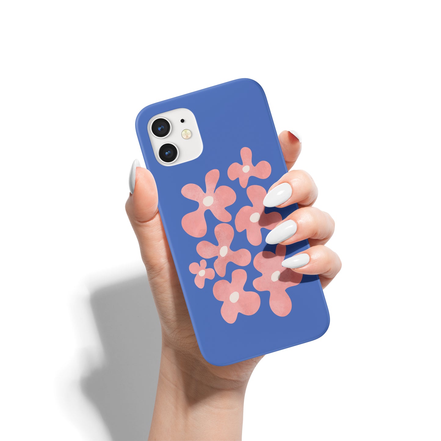Cute Purple iPhone Case with Flowers