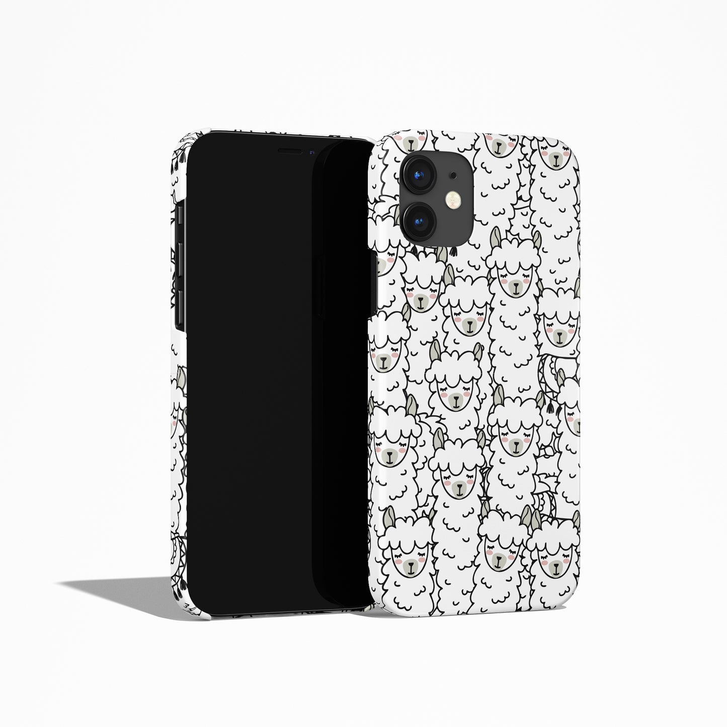 Cute Alpaca Pattern iPhone Case