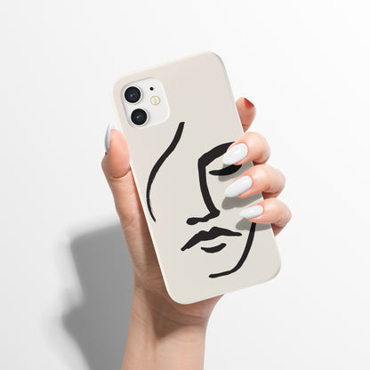 Woman Line Art iPhone Case