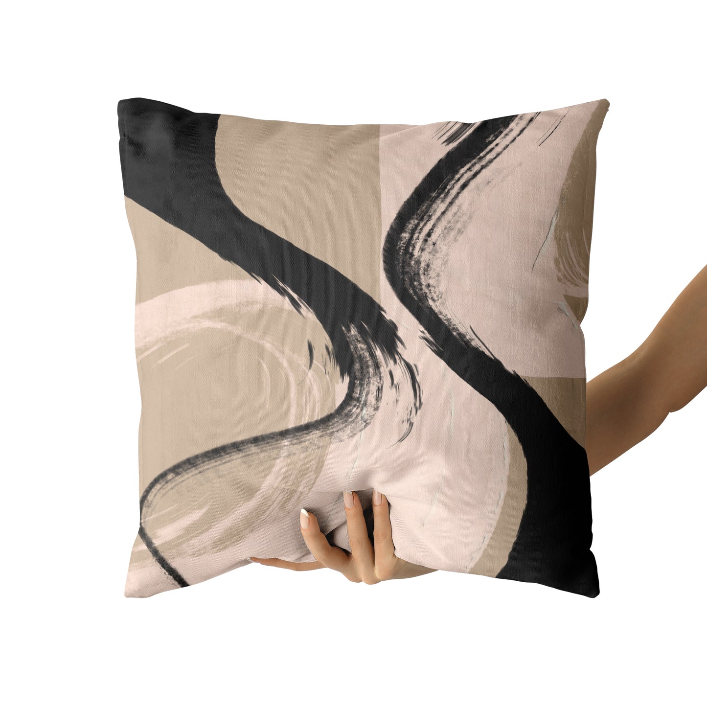 Scandinavian Brushes Modern Art Throw Pillow