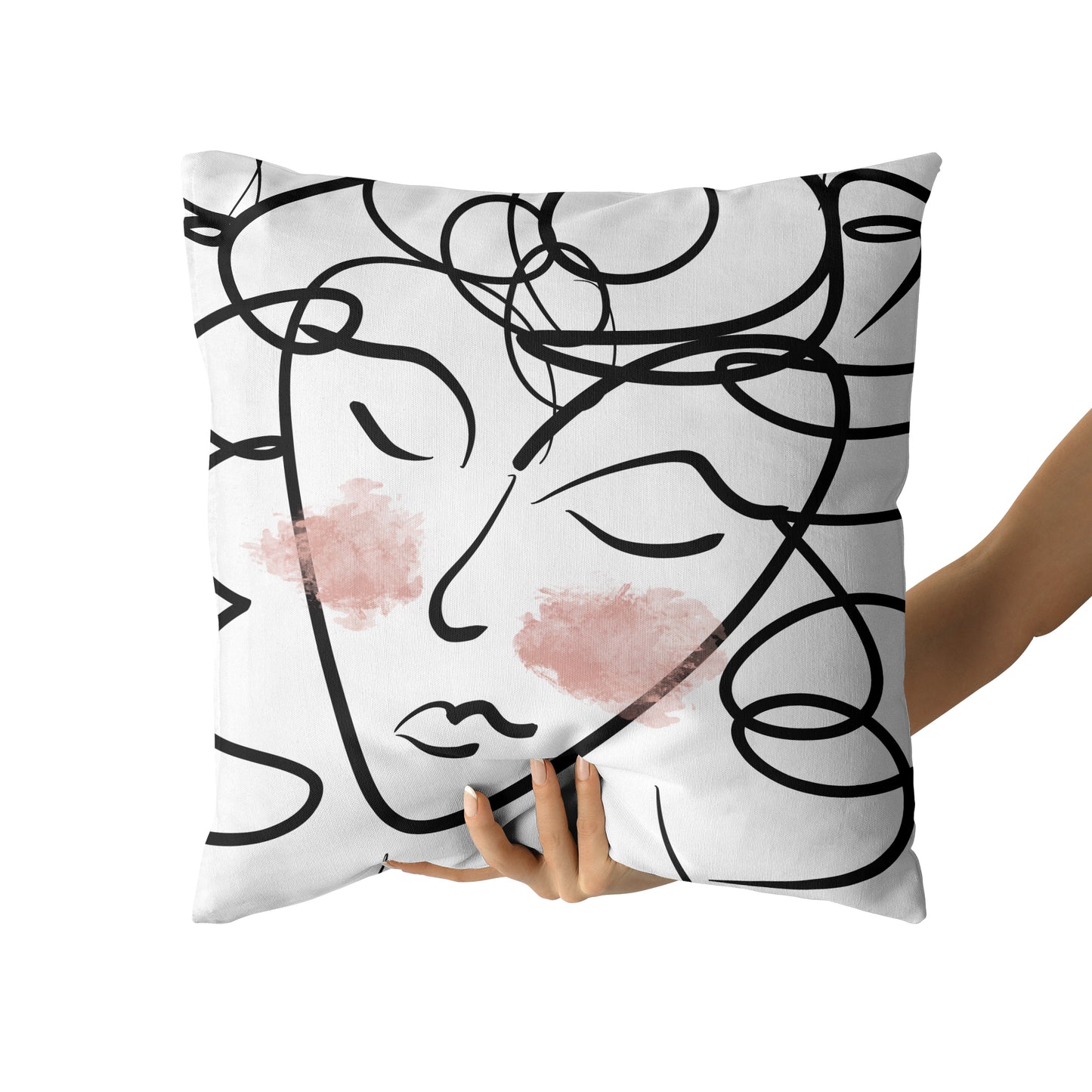 Cute Sleeping Charlotte Woman Throw Pillow