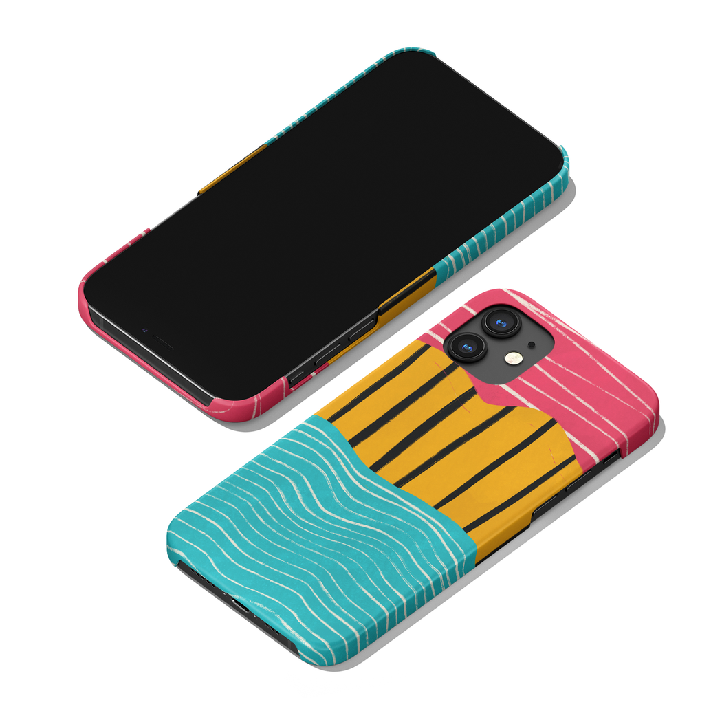 Colorful California Abstract Painted iPhone Case