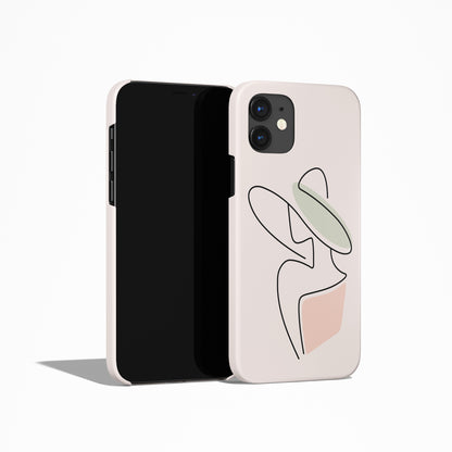 Fashion Line Art Woman Figures iPhone Case