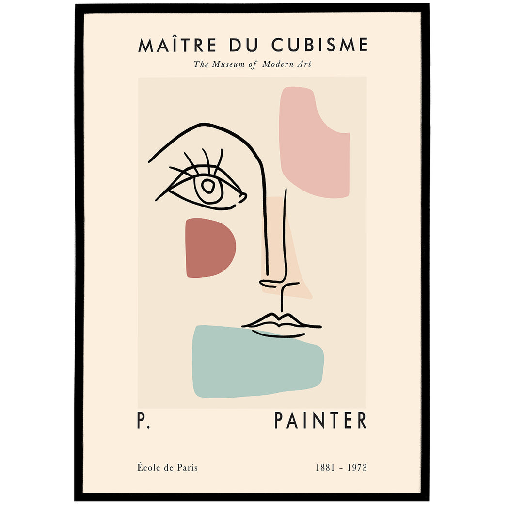 French Cubism Exhibition Poster