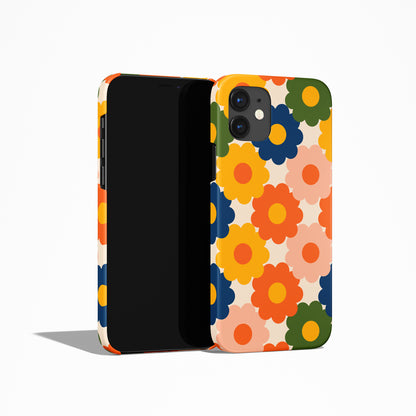 Retro Floral 60s Pattern iPhone Case