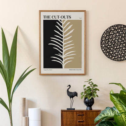 Modern Black and Beige Poster