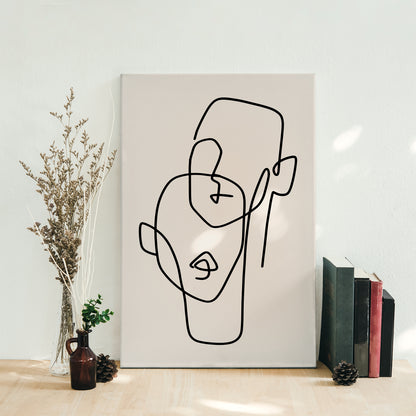 Picasso Line Art Minimalist Canvas