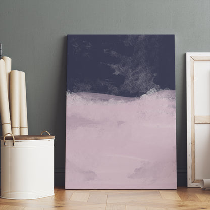 Painted Abstract Ocean Canvas Print