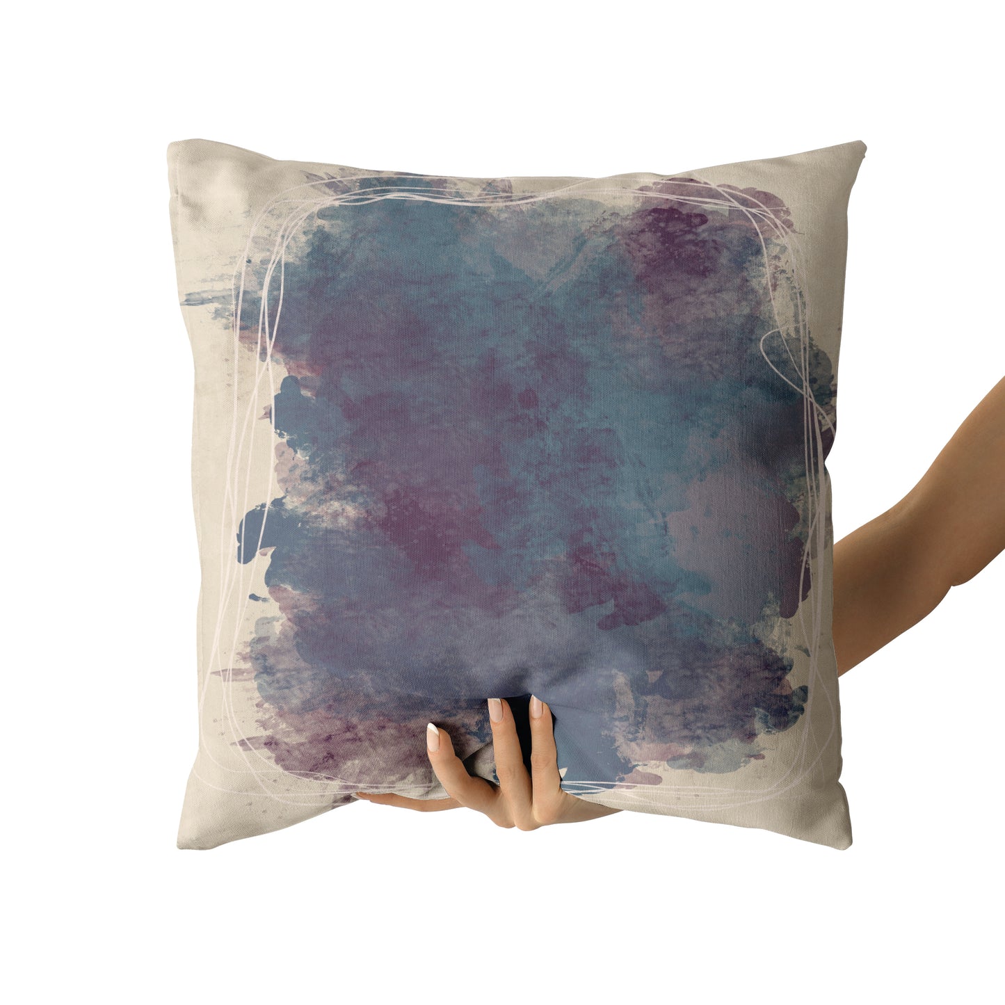 Eclectic Abstract Painting Throw Pillow