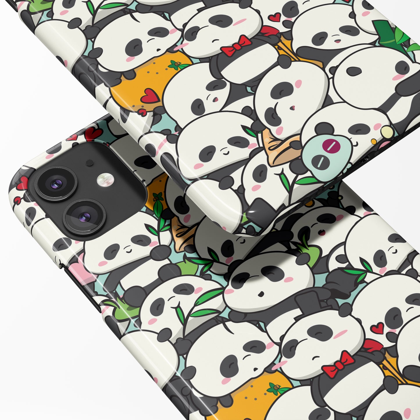 Cute Funny Pandas iPhone Case