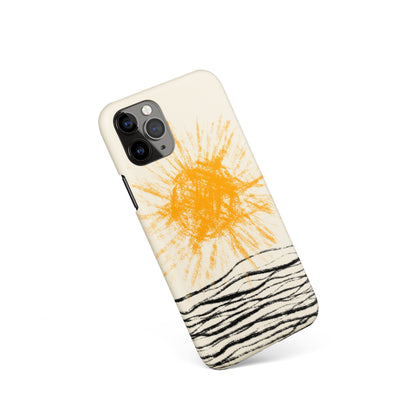 Handdrawn Sun iPhone Case