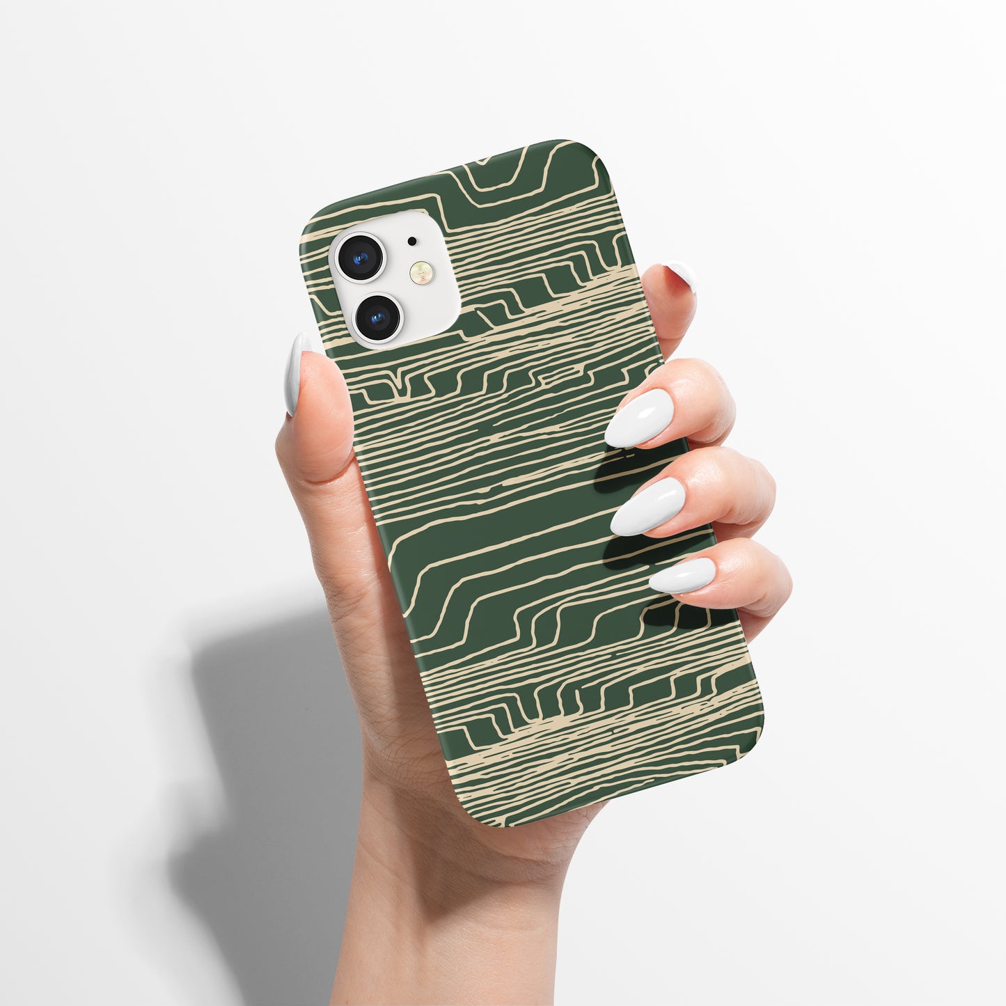 Green Abstract Pattern iPhone Case
