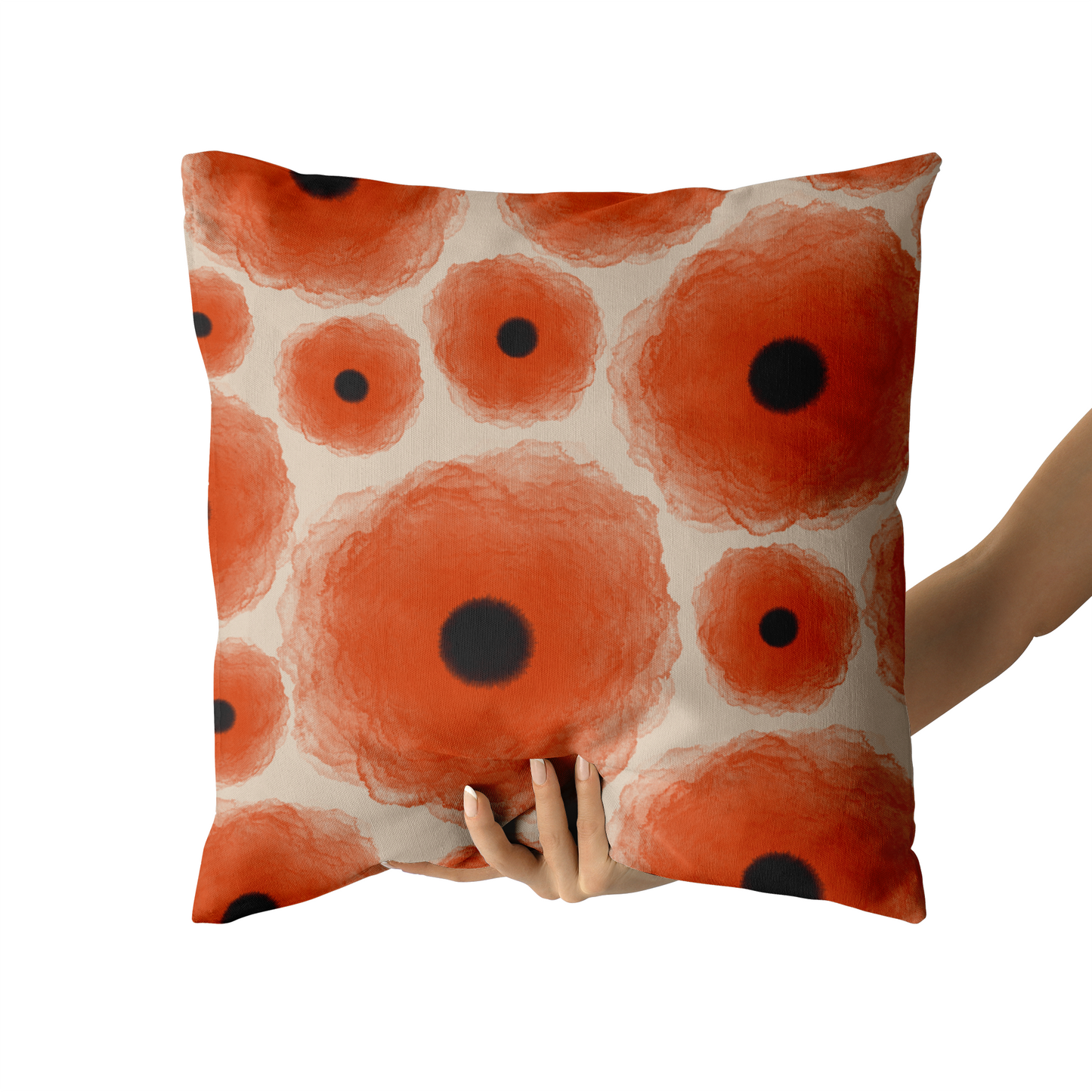 Poppy Flowers Floral For Mum Throw Pillow