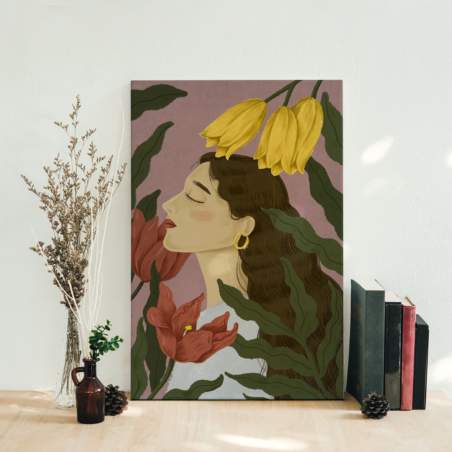 Plant Lovers Woman Canvas Print
