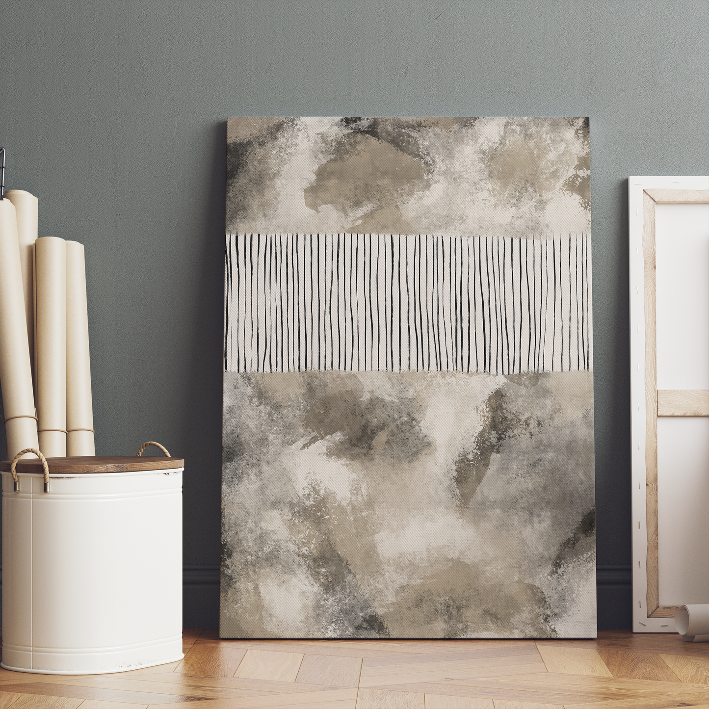 Painted Modern Abstract Canvas Print