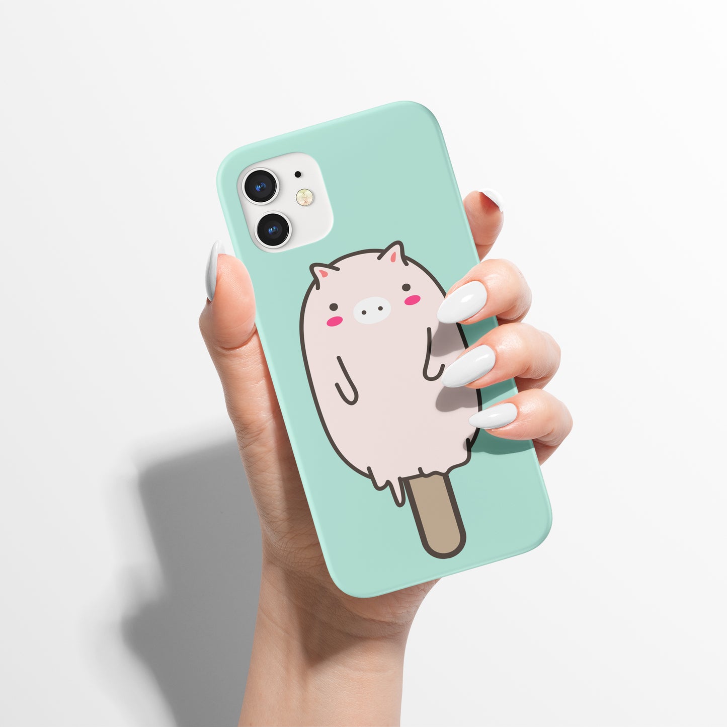 Mint Piggy Ice Cream iPhone Case