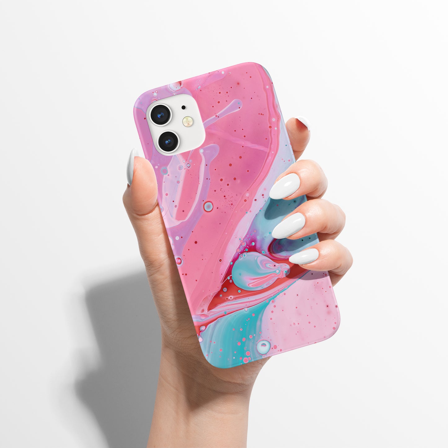 Pink&Blue Abstract iPhone Case