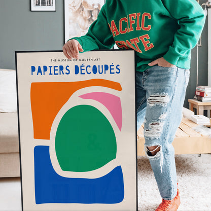 Colorful Cut Outs Poster