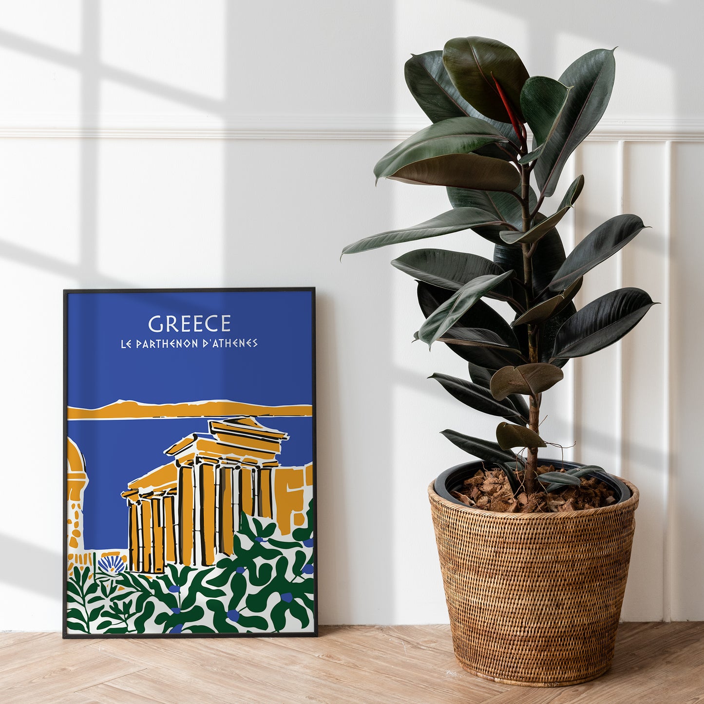 Greece, Parthenon Travel Poster