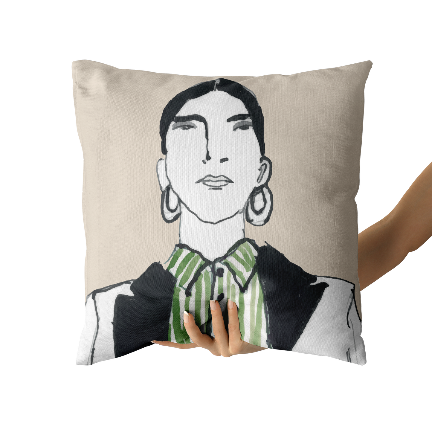 Big Bad Girl Throw Pillow