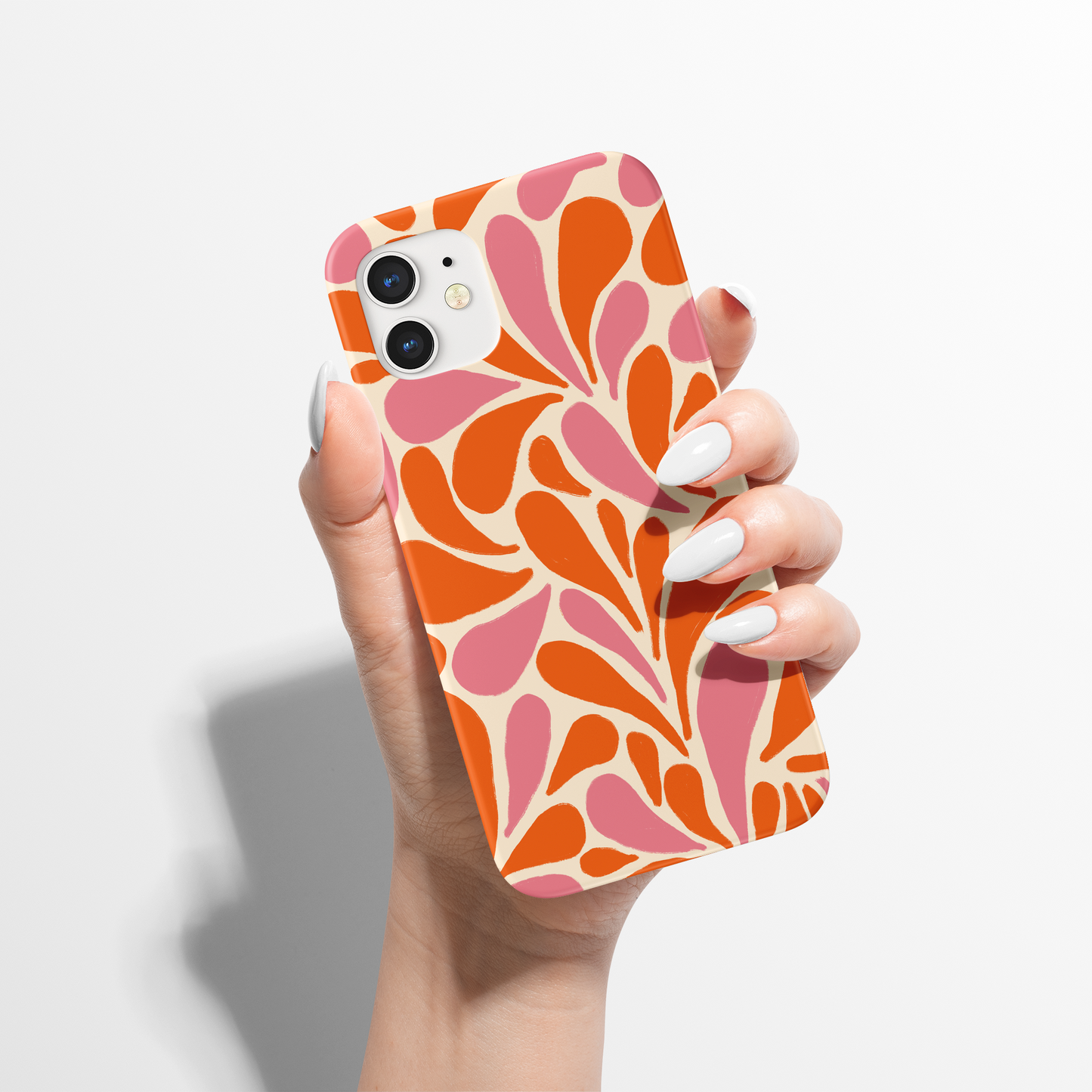 Abstract Colorful Botanical Pattern iPhone Case