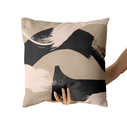 Hand Painted Abstract Art Throw Pillow