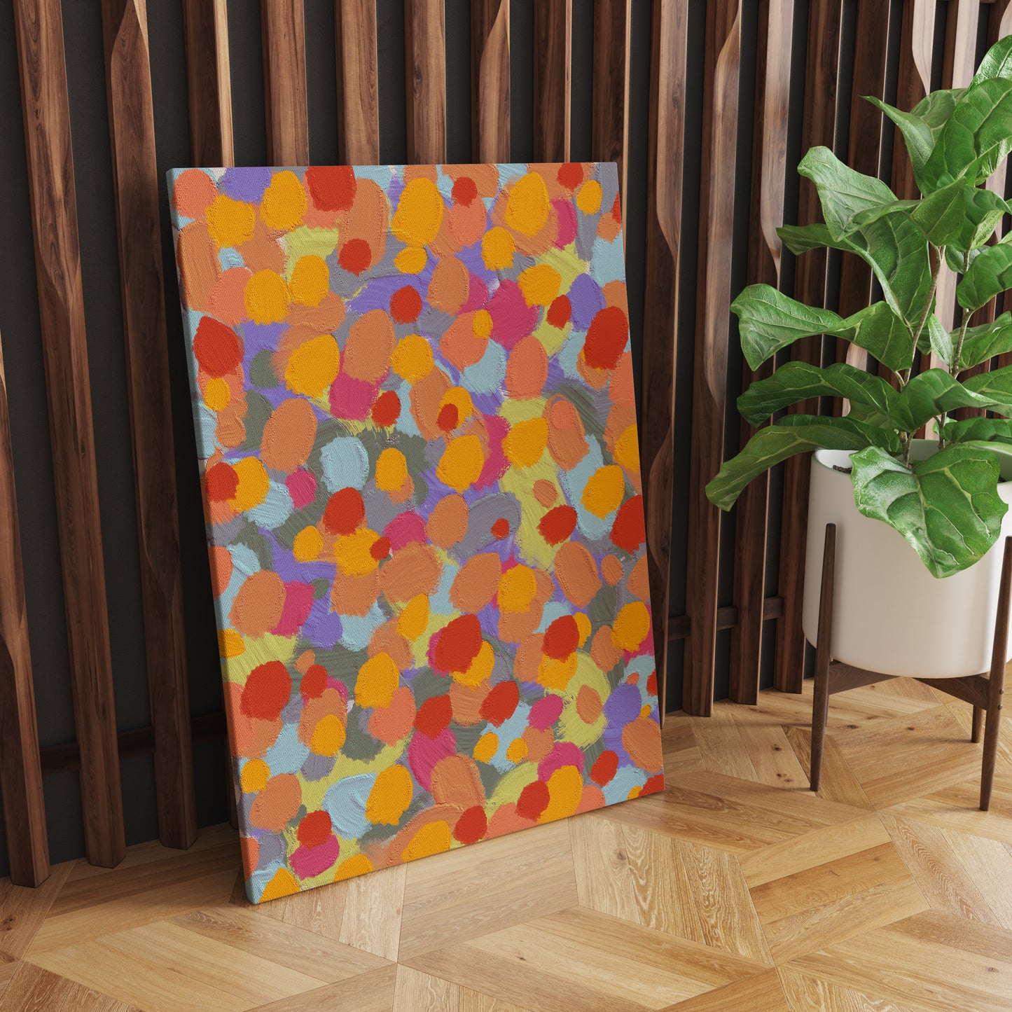 Colorful Abstract Impressonism Canvas Print