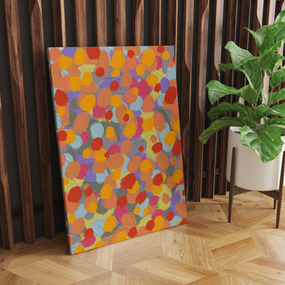 Colorful Abstract Impressonism Canvas Print